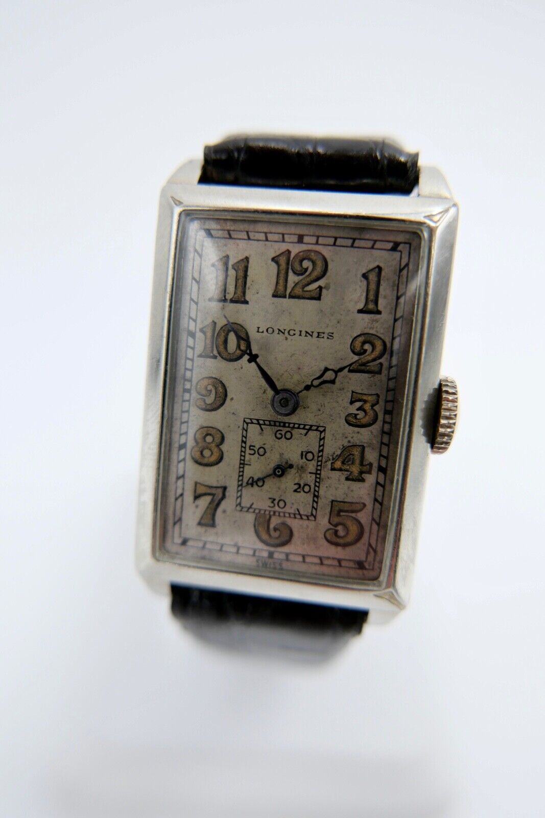 1930er VINTAGE LONGINES Herren vergoldet gold filled Cal. 947N neues Lederband - Antikhandel-Stuttgart