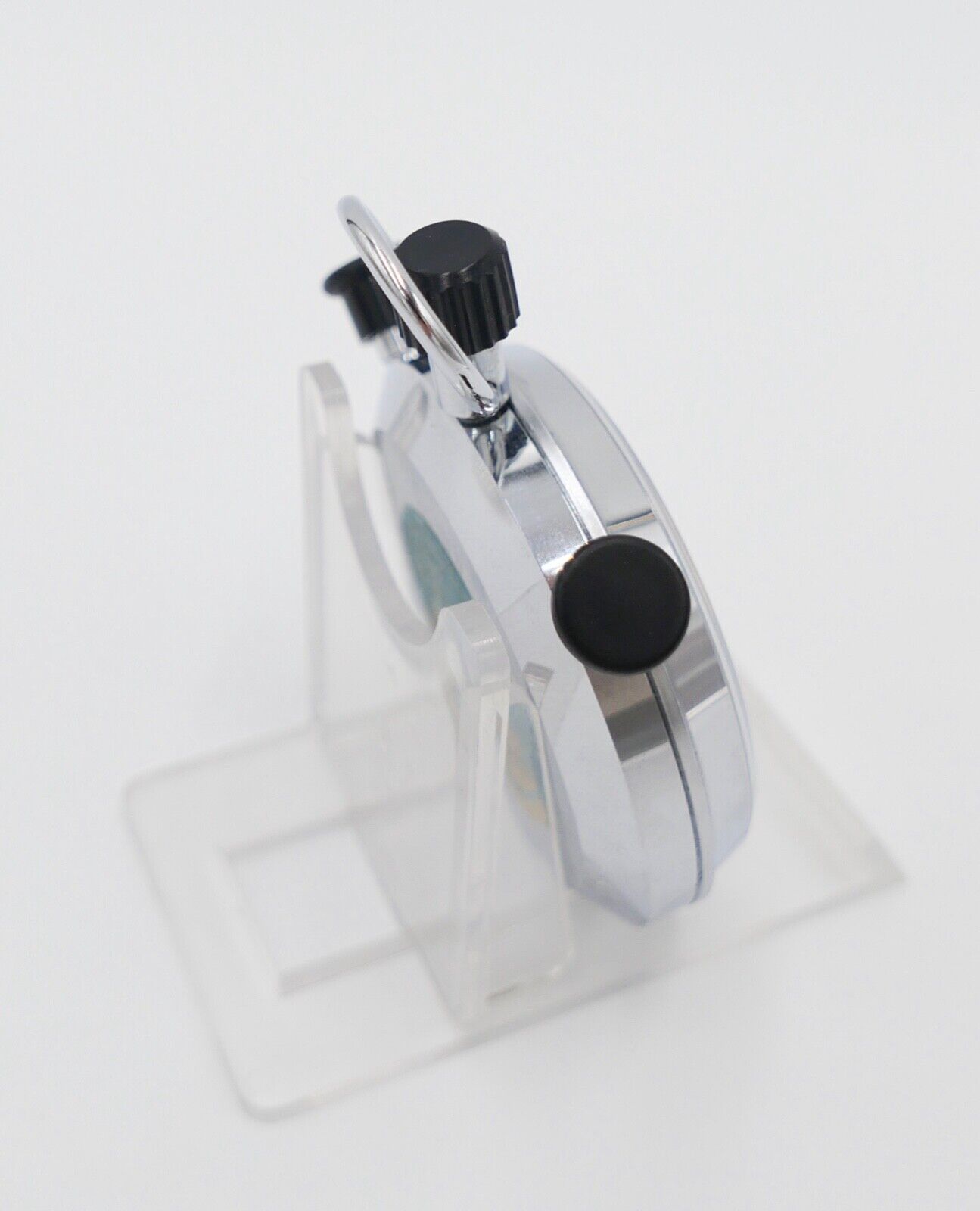 1970er HANHART Stoppuhr 30 Min 1/100 Teilung mechanisch Additions Doppelstopper - Antikhandel-Stuttgart