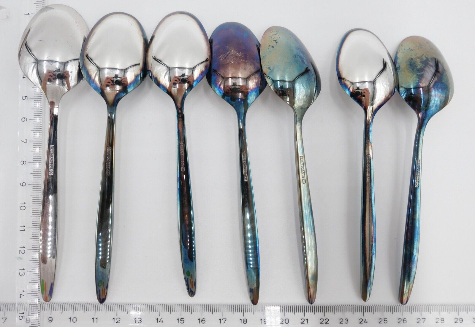 - NEU - 24 Teile BRUCKMANN 772 ELEGANCE 90er Silber Besteck Löffel Gabel Messer - Antikhandel-Stuttgart