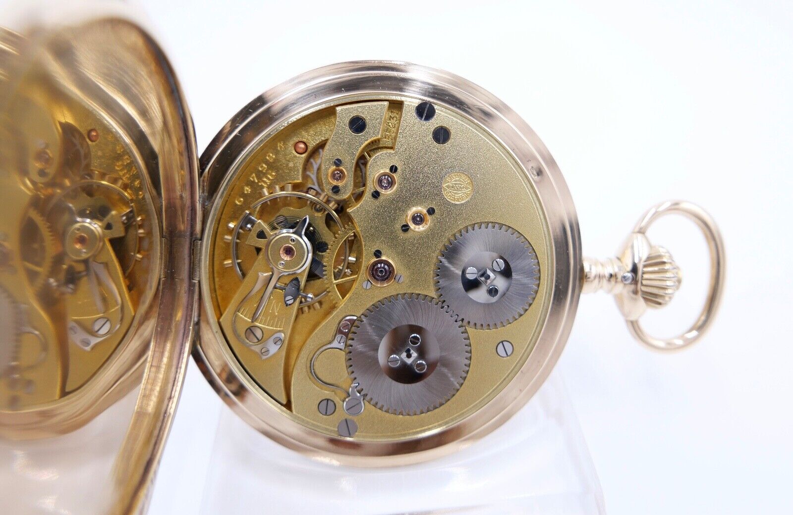 IWC Savonette Taschenuhr 585 / 14K GOLD 51mm 1916-1920 Cal.53 H6 Probus Scafusia - Antikhandel-Stuttgart