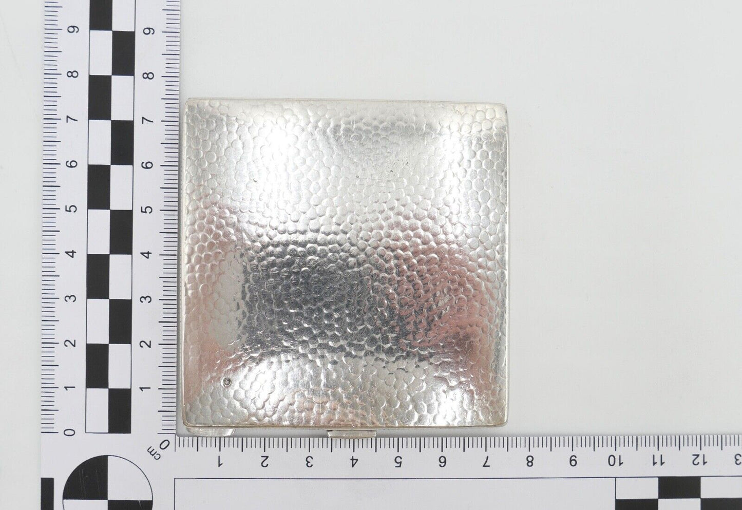 um 1960 Polen Fotoetui gehämmert 800 Silber 91,2 Gr Silberetui M. W. - Antikhandel-Stuttgart