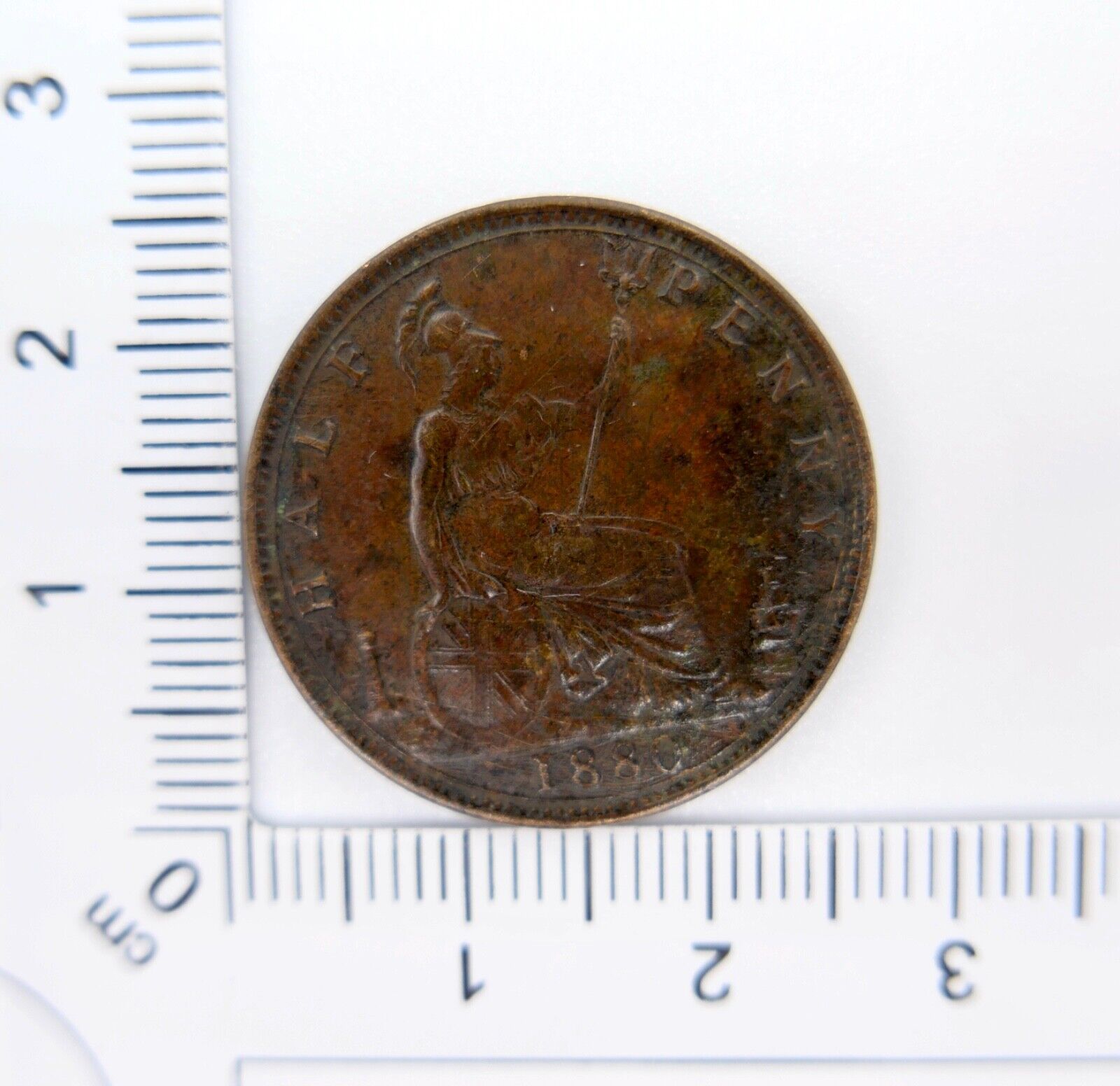 Großbritannien 1880 halfpenny half penny Münze Queen Victoria in VZ - Antikhandel-Stuttgart