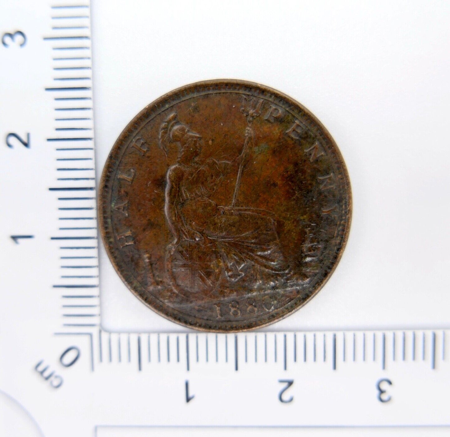 Großbritannien 1880 halfpenny half penny Münze Queen Victoria in VZ - Antikhandel-Stuttgart