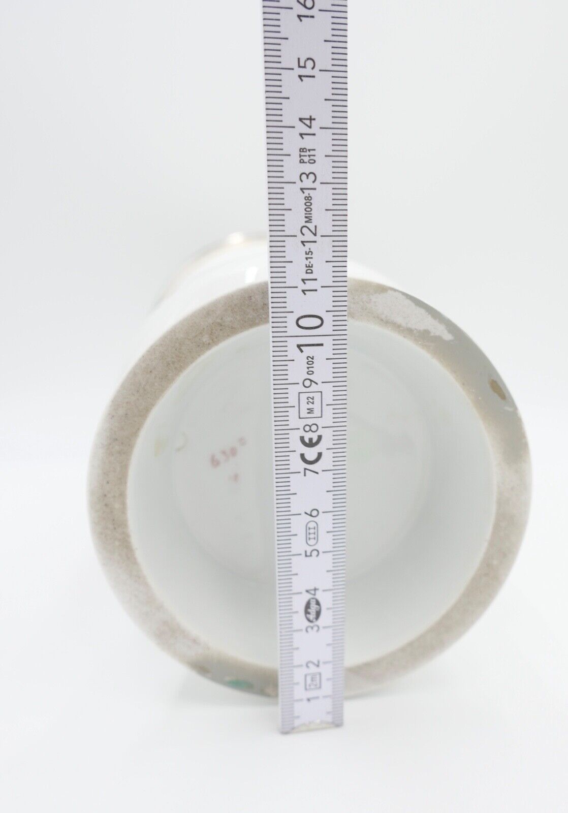 Meissen 1. Wahl L. 262 Unikat Vase 34,5cm hoch indische Blumen mit Silbermontur - Antikhandel-Stuttgart