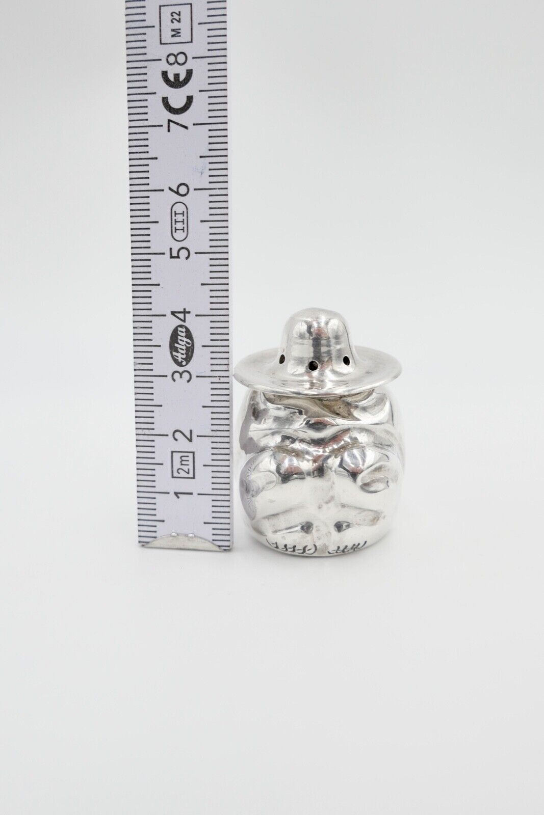 Mexico Silber Salz pfeffer Streuer Azteken - Antikhandel-Stuttgart