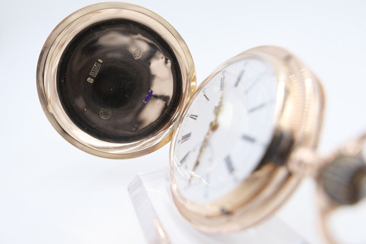 IWC Taschenuhr 585 / 14K GOLD 50mm 1894-1896 Savonette Cal. 53 - Antikhandel-Stuttgart