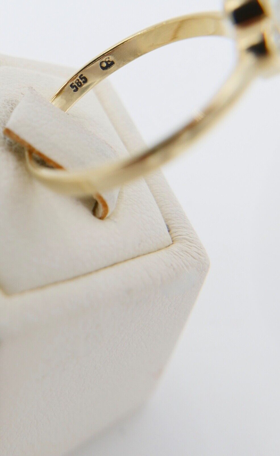 Eleganter Gelbgold Diamant / Perle Damen Ring 585 14K Gr. 55 - Antikhandel-Stuttgart