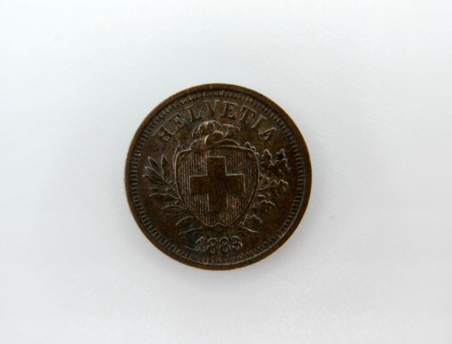 1 Rappen Schweiz 1883 in VZ Helvetia - Antikhandel-Stuttgart