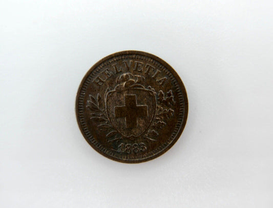 1 Rappen Schweiz 1883 in VZ Helvetia - Antikhandel-Stuttgart