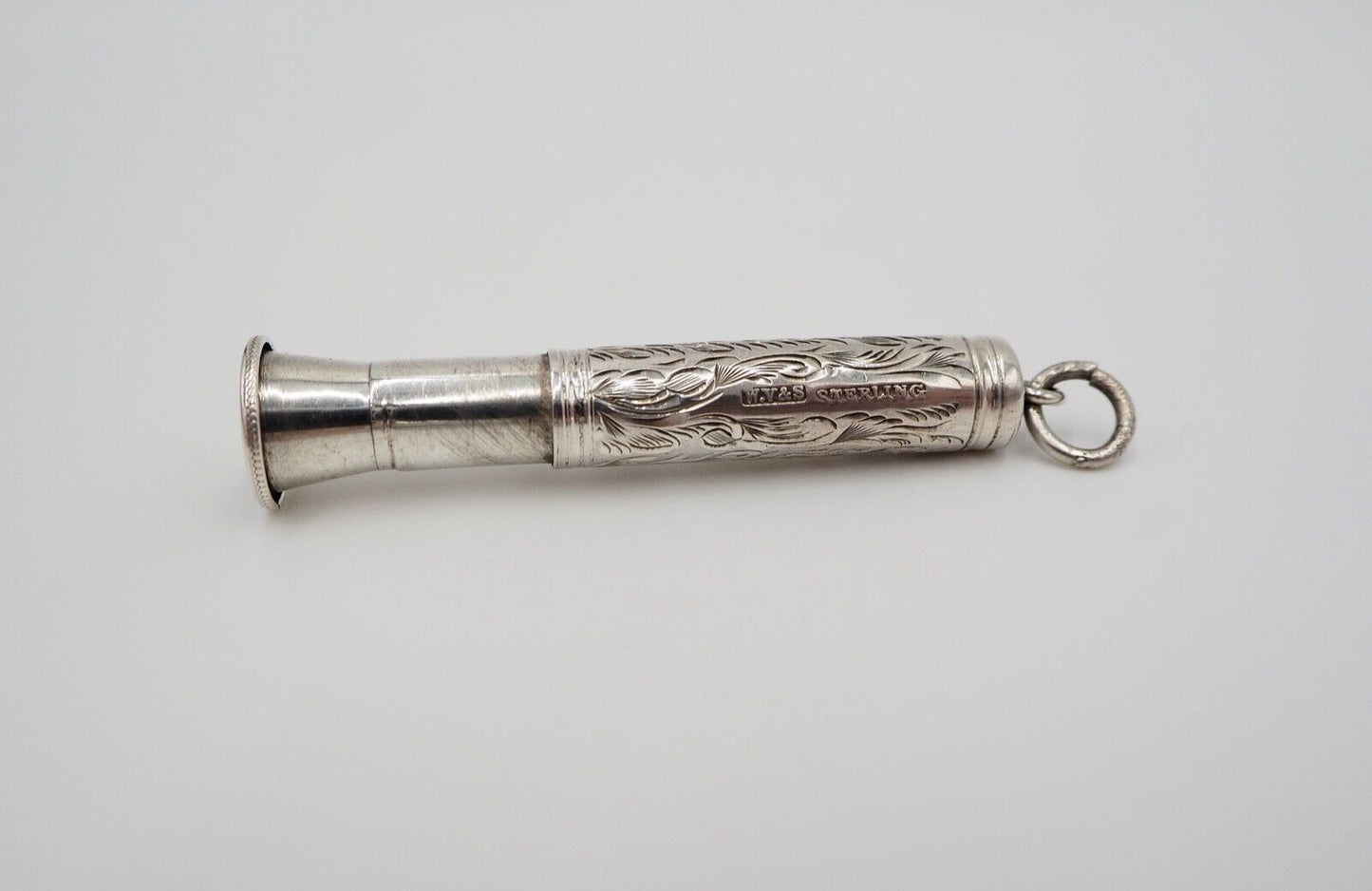 um 1900 antik WV&S William Vale & Sons Silber 925 Anhänger Halter Stift Zigarre - Antikhandel-Stuttgart