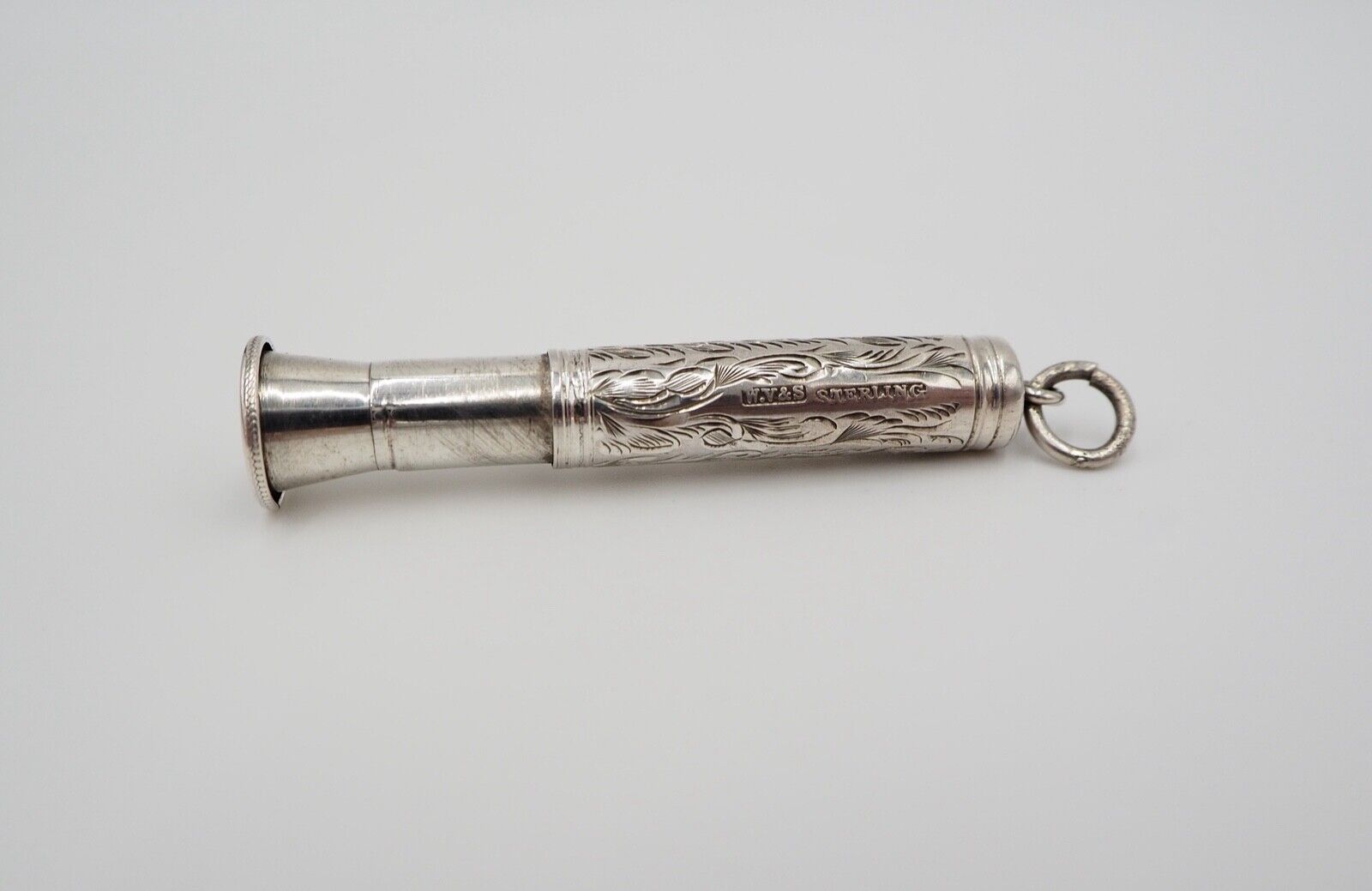 um 1900 antik WV&S William Vale & Sons Silber 925 Anhänger Halter Stift Zigarre - Antikhandel-Stuttgart