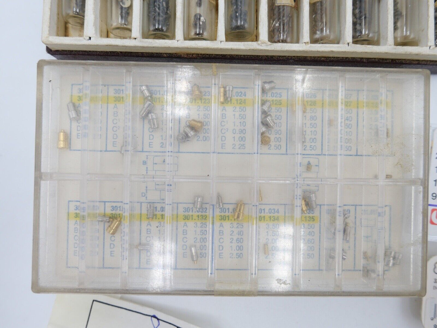 diverse Ersatzteile neu Zubehör Armbanduhren Uhrwerk Uhrmacher Uhr alt antik - Antikhandel-Stuttgart