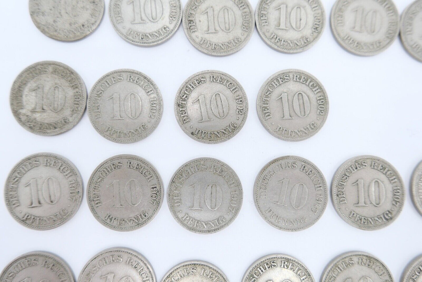 49x 10 Pfennig 1902 - 19011 Jäger J. 13 ss-stg - Antikhandel-Stuttgart