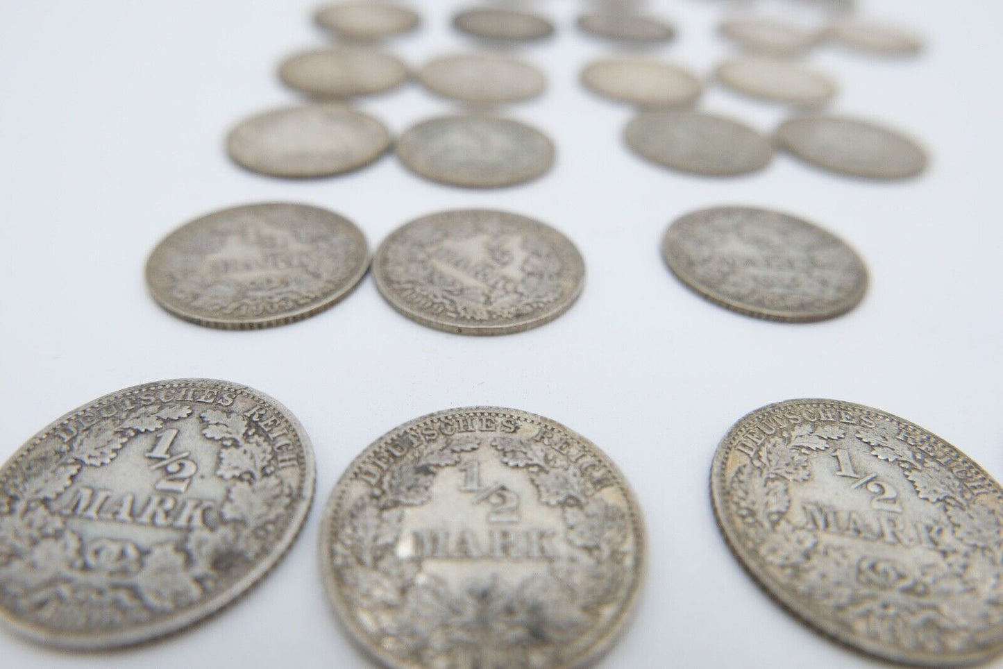 39x 1/2 Mark Jäger 16 / J.16 Silber 1905-1919 ss-stg sehr schön - Stempelglanz - Antikhandel-Stuttgart