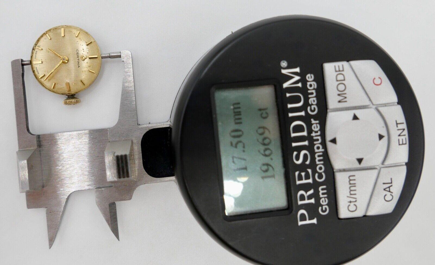 LÄUFT Certina Cal. 13-20 Uhrwerk Ziffernblatt Zeiger Krone voll funktionsfähig - Antikhandel-Stuttgart