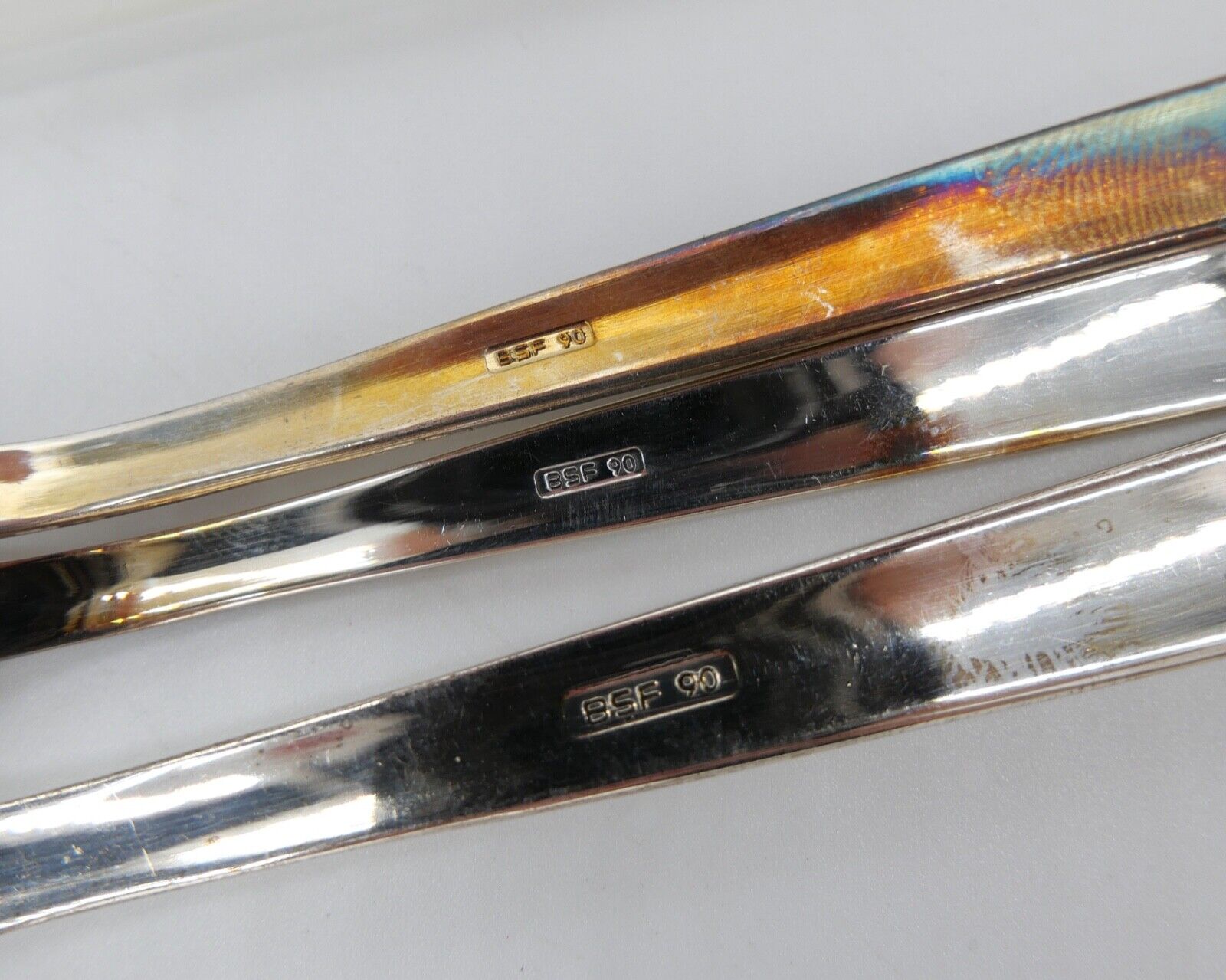 - NEU - 10 Teile BSF NORDLICHT 90er Silber Löffel Butter Fischmesser Zuckerzange - Antikhandel-Stuttgart