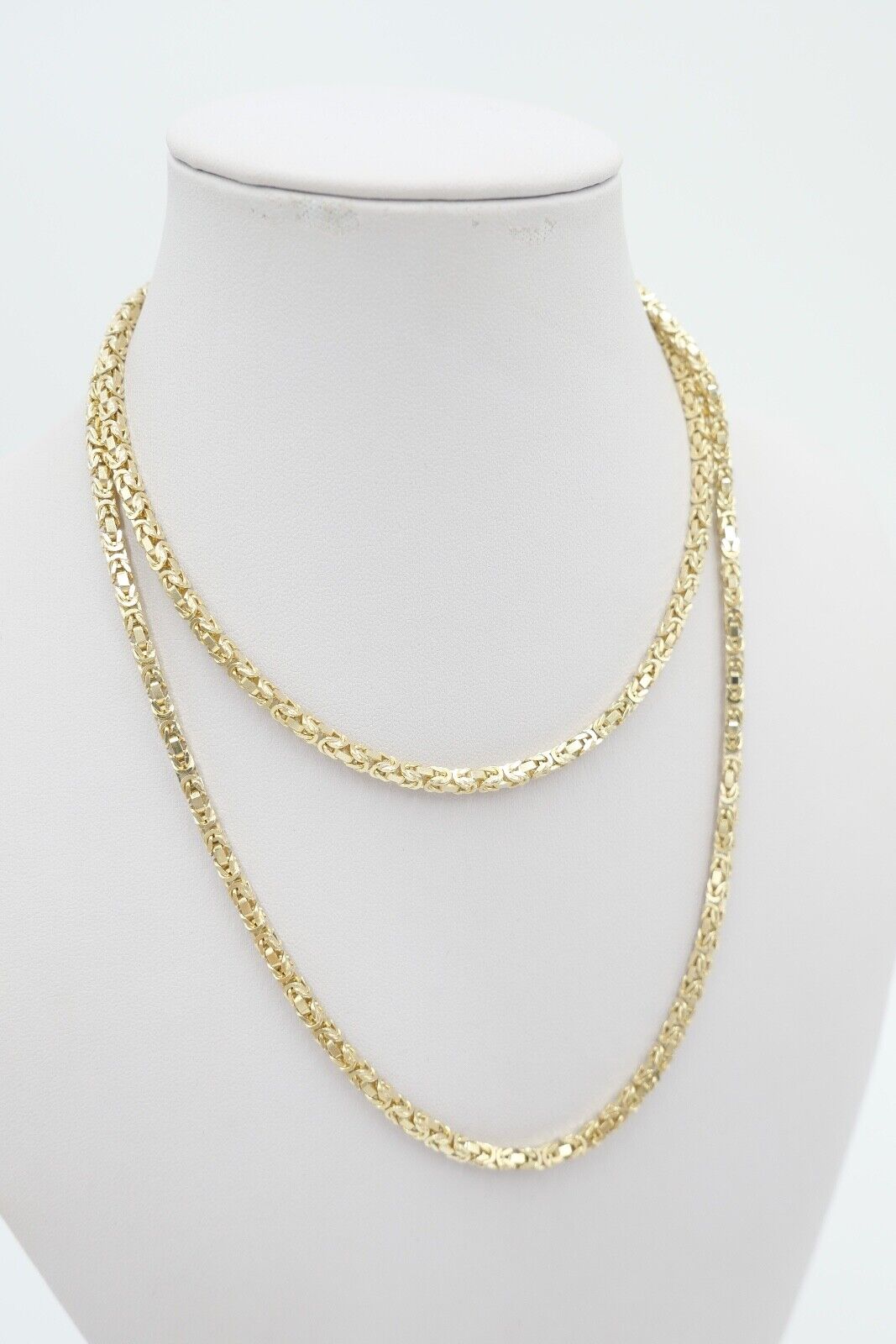 80er Jahre dicke Königskette Gold 585 / 14K Kastenschloss Brav Unoaerre - Antikhandel-Stuttgart