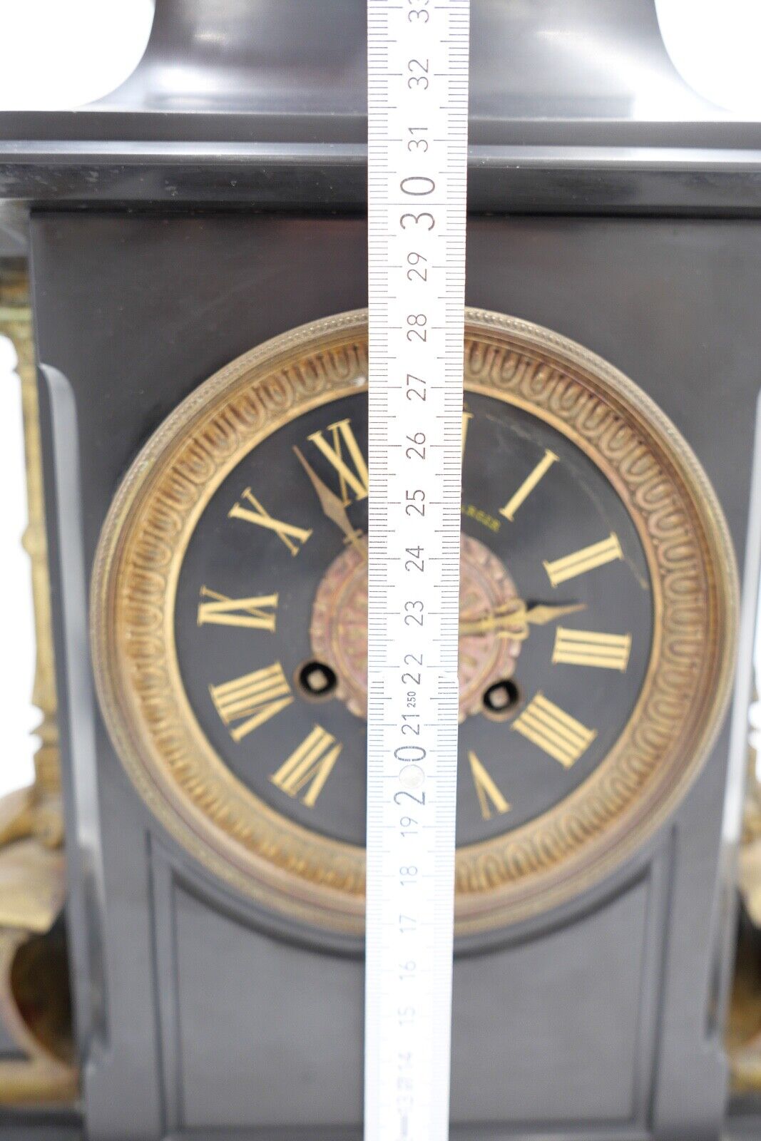 Antike XXL Schneeberger Pendule Kaminuhr um 1870 Historismus sehr schwer - Antikhandel-Stuttgart