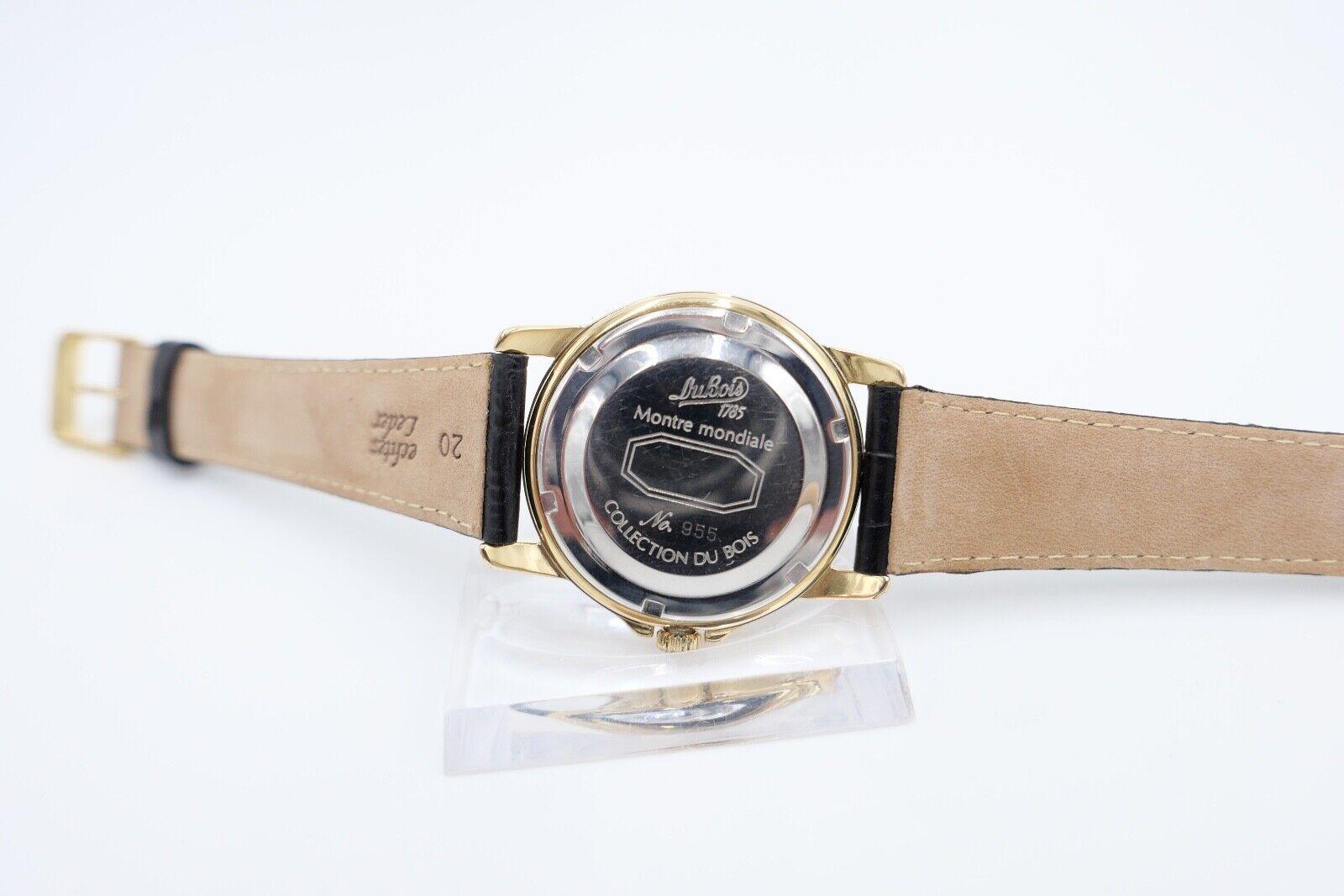 VINTAGE DuBois 1785 Montre Mondiale Weltzeit 37mm Cal. 165D limitiert Nr. 955 - Antikhandel-Stuttgart