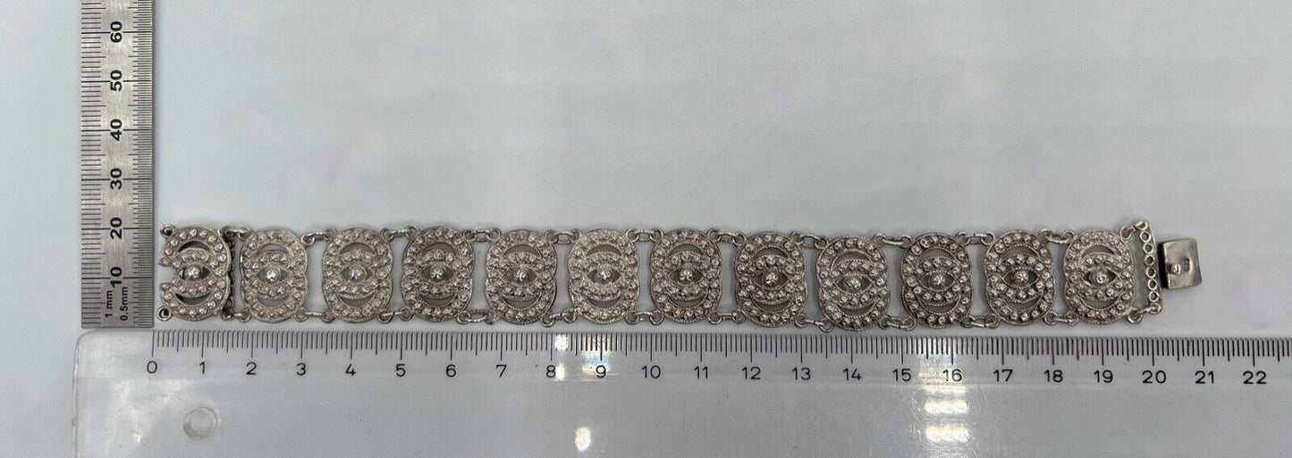 Vintage Design Glieder ARMBAND 835 Silber Gliederarmband - Antikhandel-Stuttgart