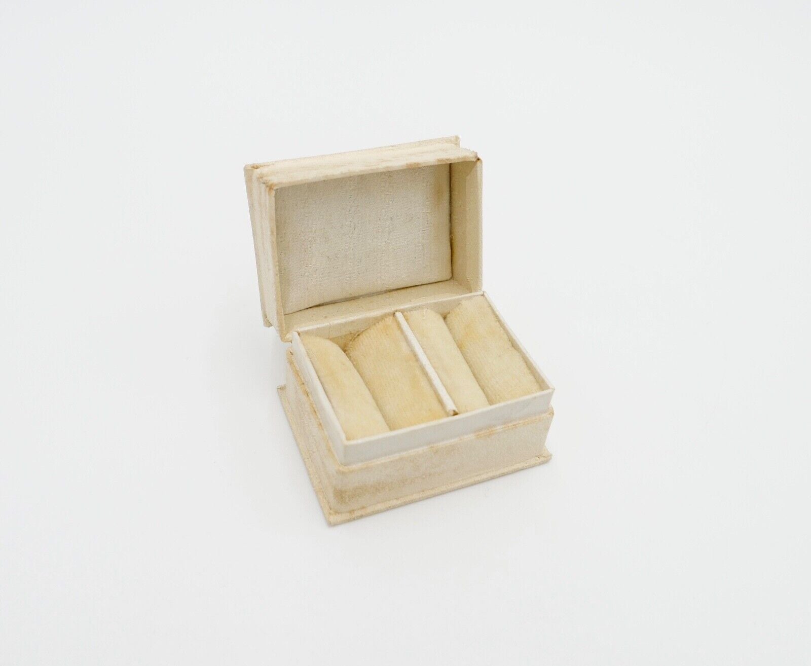 antikes Ringetui Doppeletui 5x3,5x3 cm Etui Box Aufbewahrung Schatulle - Antikhandel-Stuttgart