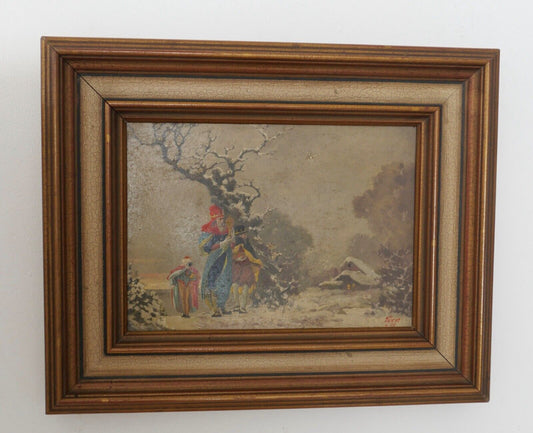 Öl auf Holz " die Heiligen 3 Könige " Gustav Eyer 1887 Mollkirch - 1946 München - Antikhandel-Stuttgart