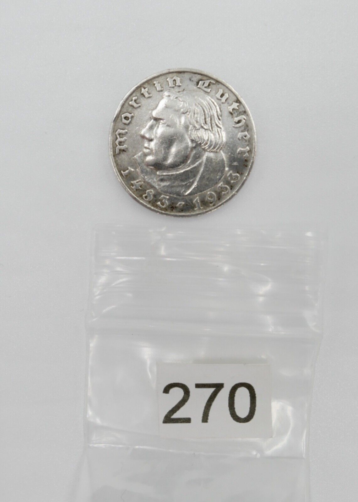 2 Reichsmark DRITTES REICH 450. Geburtstag von Martin Luther 1933 A J. Jäger 352 - Antikhandel-Stuttgart