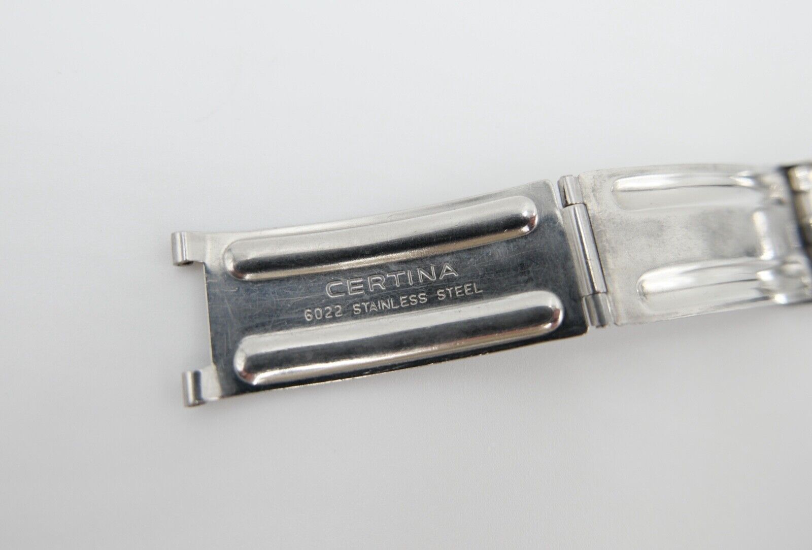 Alte CERTINA DS Faltschließe Edelstahlband Uhrenband 6022 - Antikhandel-Stuttgart