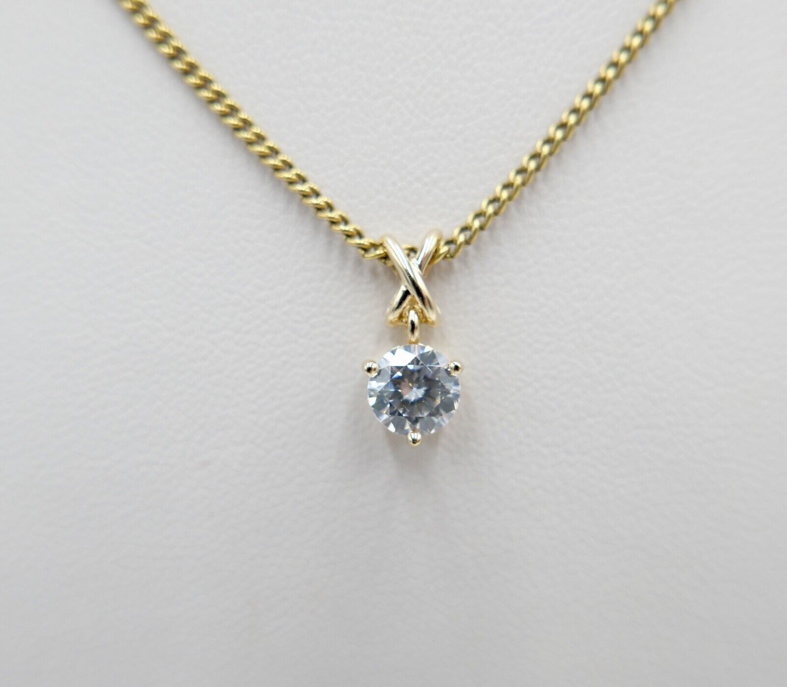 DQCZ Anhänger mit Zirkonia 585 / 14K Gold Gelbgold - Antikhandel-Stuttgart