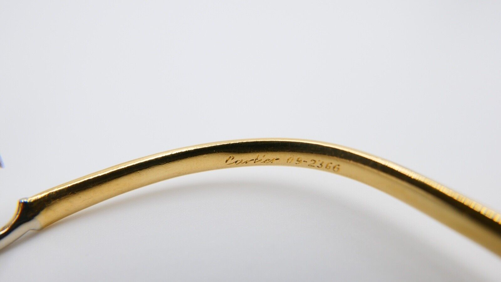 Armspange Armreif 750 18K Gelb Weiß Gold " Hook Bracelet Cartier " 1978 - 1979 - Antikhandel-Stuttgart