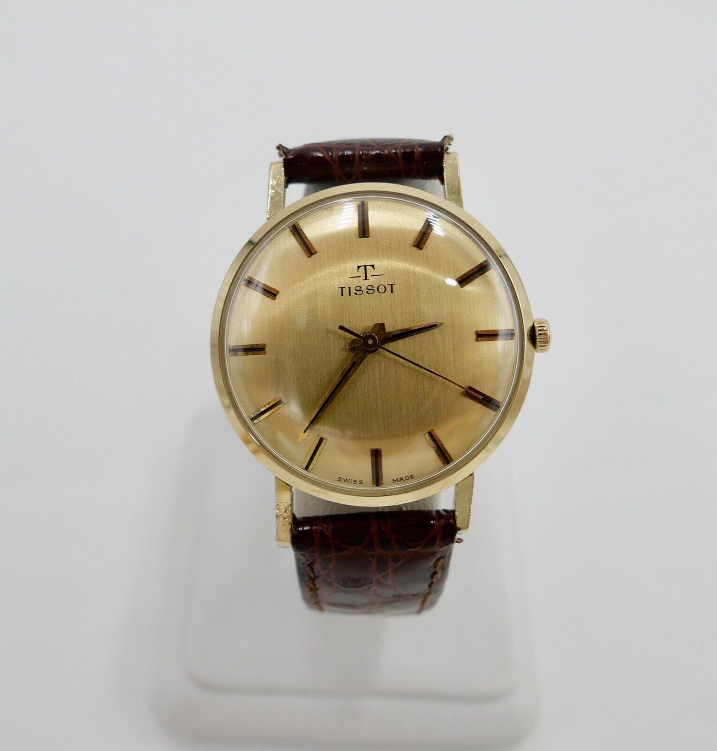 Tissot 585 14K Gold Herenuhr 1960er Handaufzug Cal. 781-1 Ref. 6391 NEUwertig - Antikhandel-Stuttgart