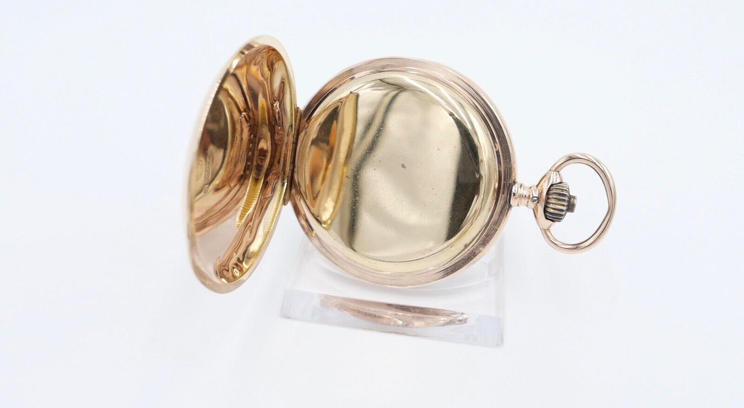 IWC Taschenuhr 585 / 14K GOLD 50mm 1894-1896 Savonette Cal. 53 - Antikhandel-Stuttgart