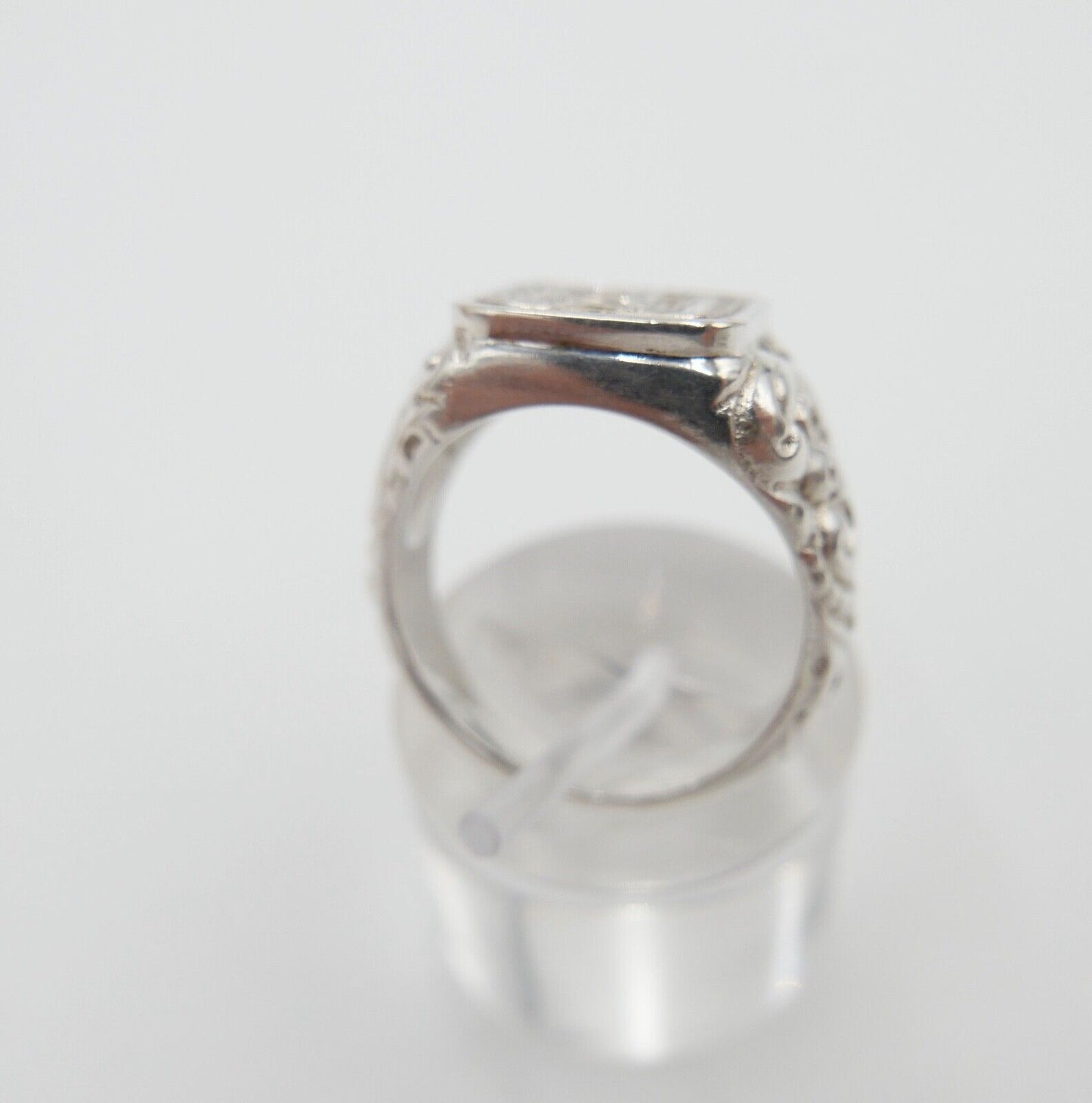 Massiver Jugendstil Siegelring Monogramm PB BP Herrenring Ring 835 Silber Gr. 57 - Antikhandel-Stuttgart