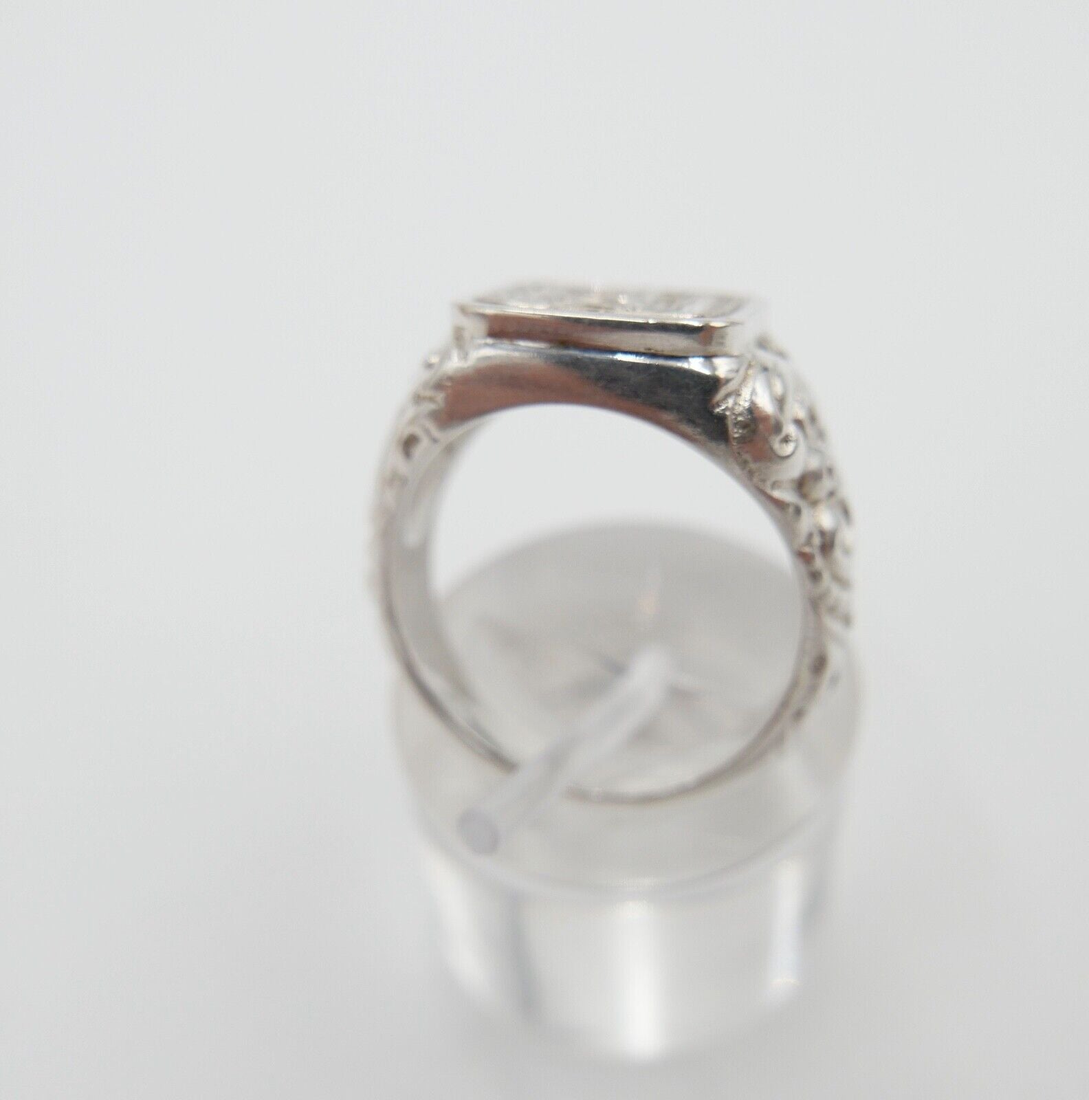 Massiver Jugendstil Siegelring Monogramm PB BP Herrenring Ring 835 Silber Gr. 57 - Antikhandel-Stuttgart