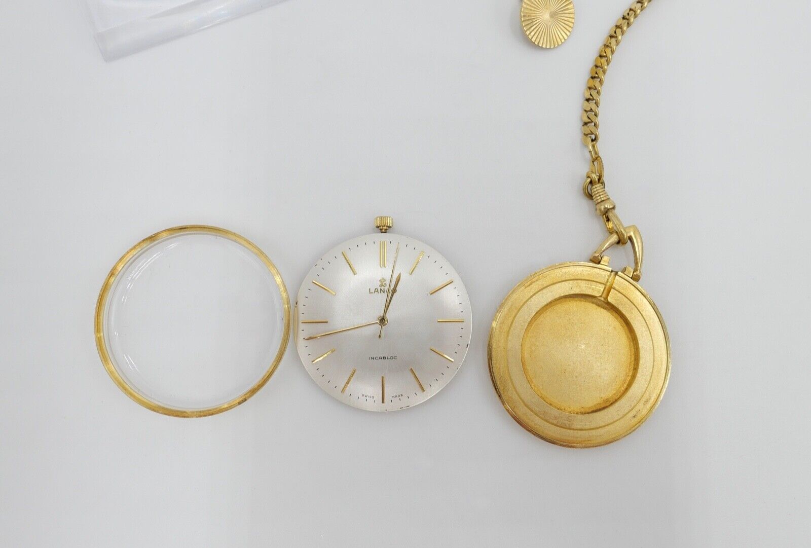 Lanco Taschenuhr vergoldet Cal. 1103 1104 selten - Antikhandel-Stuttgart