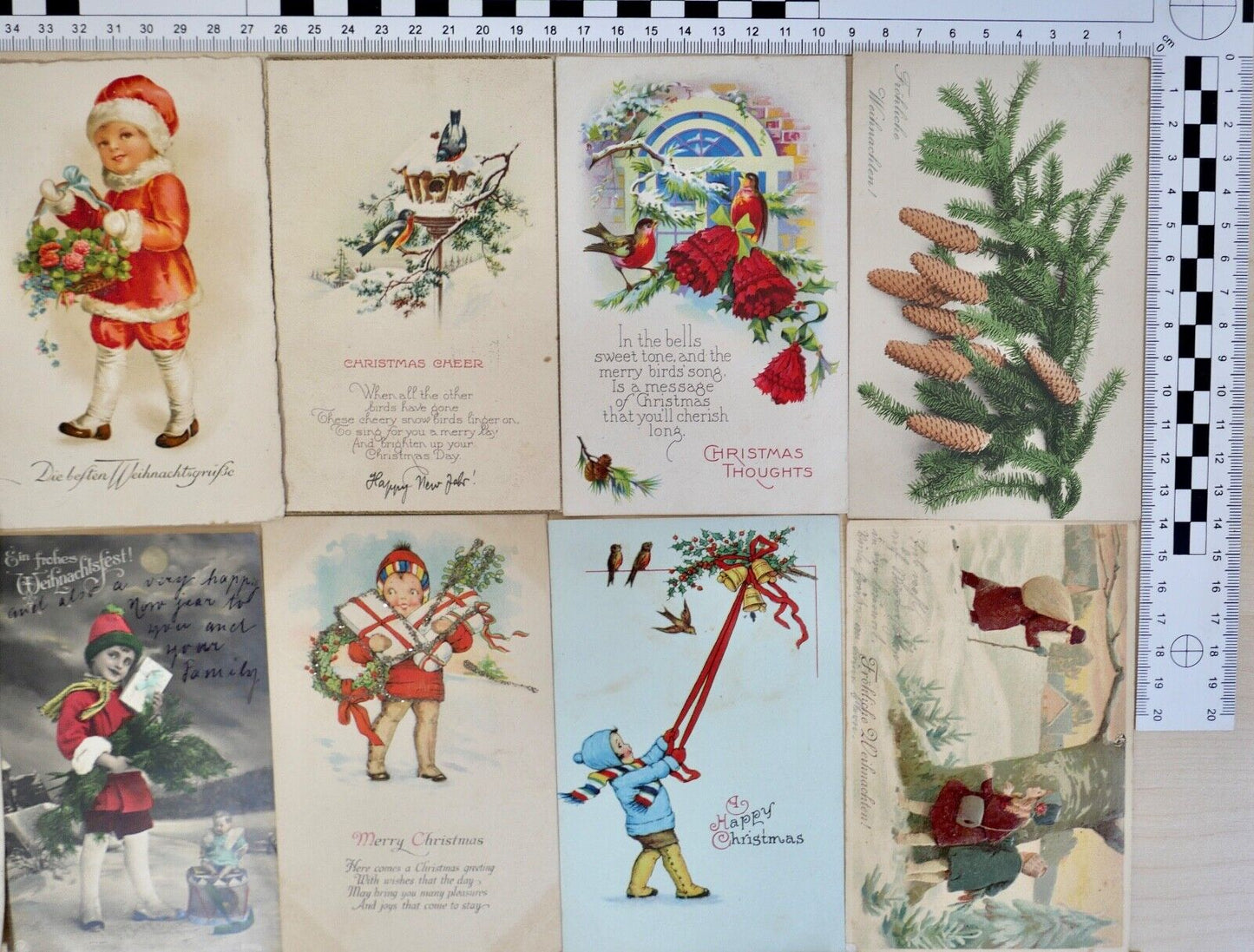 antike Ansichtskarten Postkarten Briefmarken WEIHNACHTEN CHRISTMAS dt. Reich USA - Antikhandel-Stuttgart