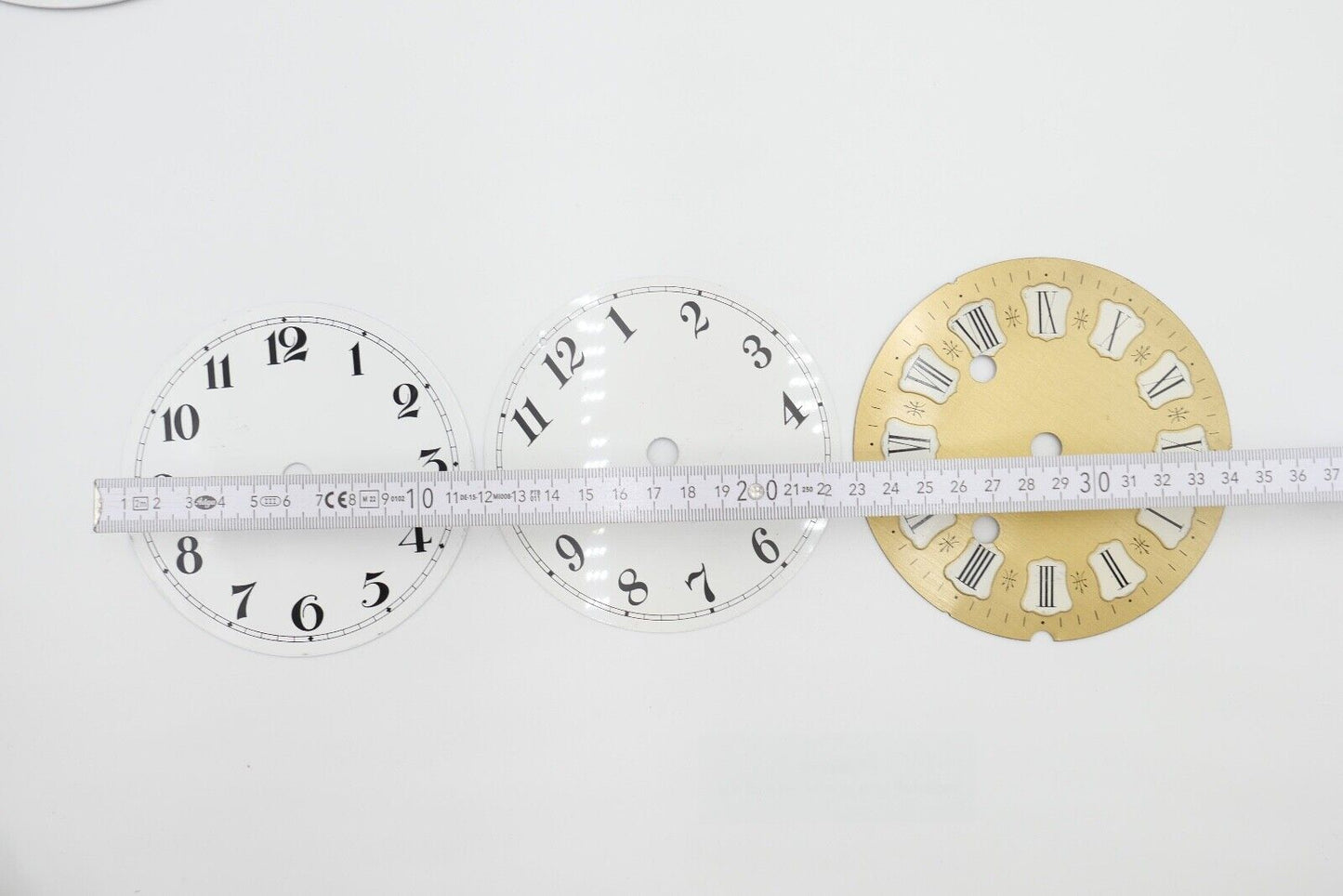 NEU Posten Uhrmacherauflösung Zifferblatt Ersatzteile Aluminium Messing Kaminuhr - Antikhandel-Stuttgart