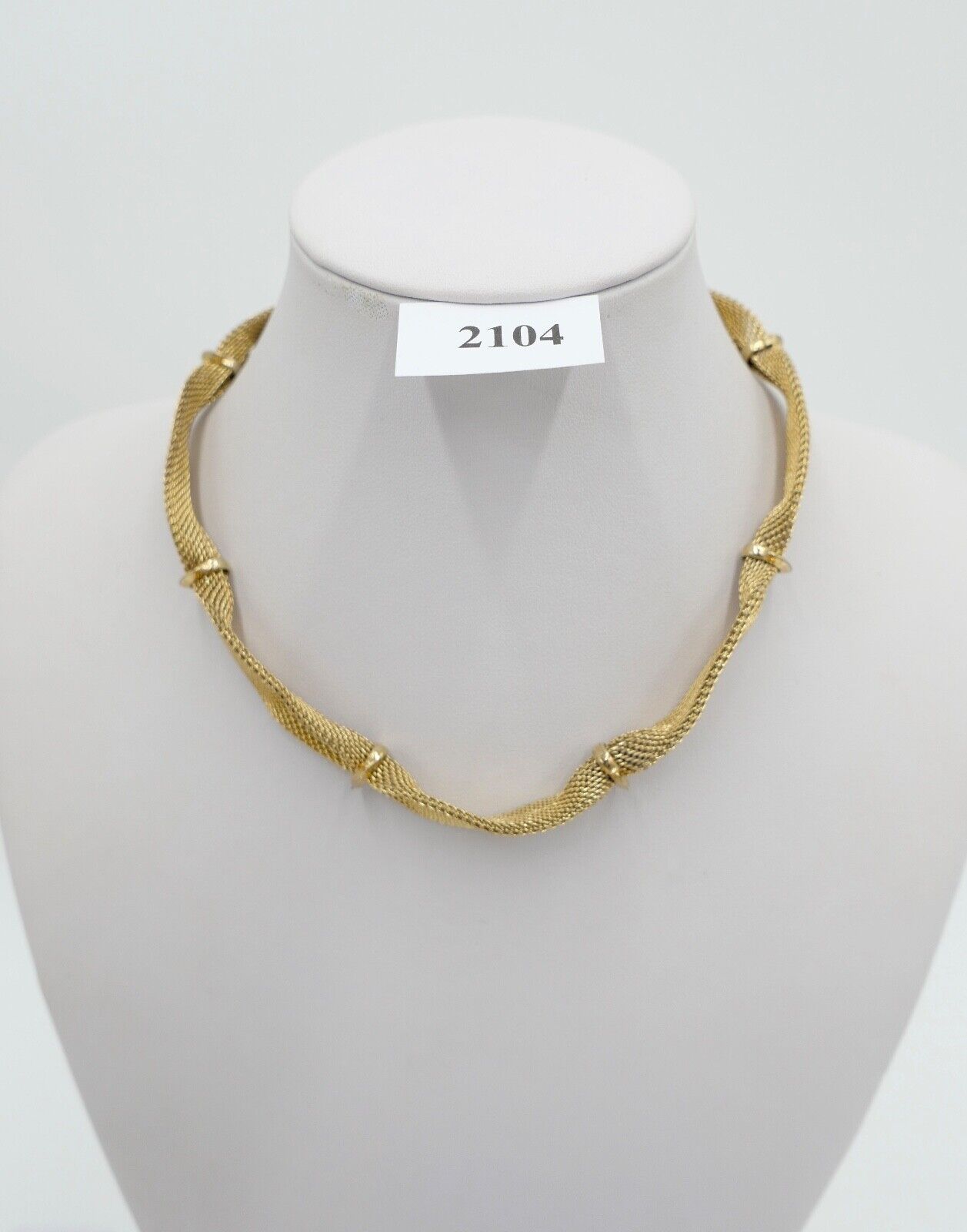 1958 Designer Damen Collier / Kette vergoldet GROSSE für DIOR 39cm - Antikhandel-Stuttgart