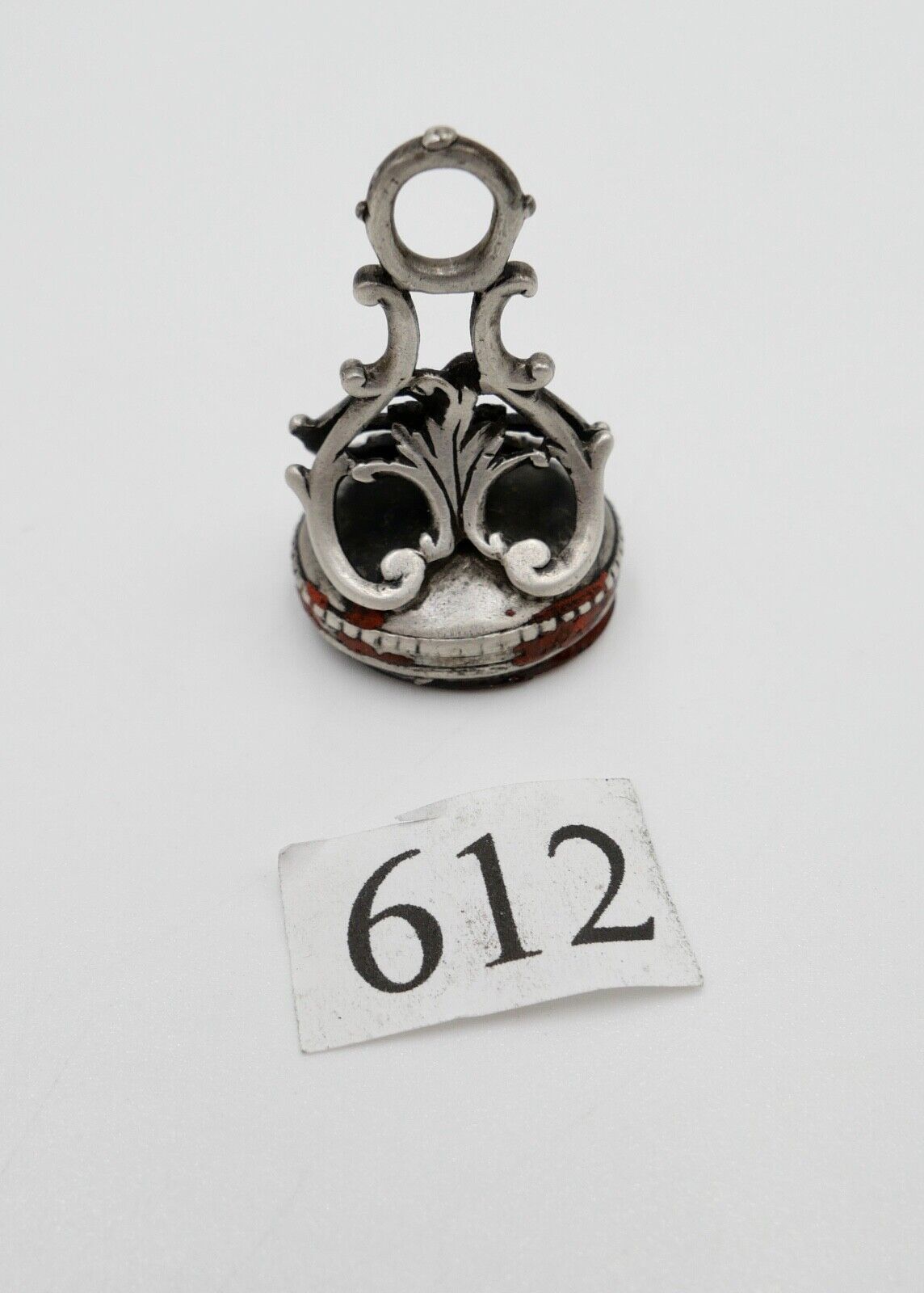 Antike Petschaft Siegel Wappen um 1800 Karneol Silber Adlig 18.-19. Jh - Antikhandel-Stuttgart