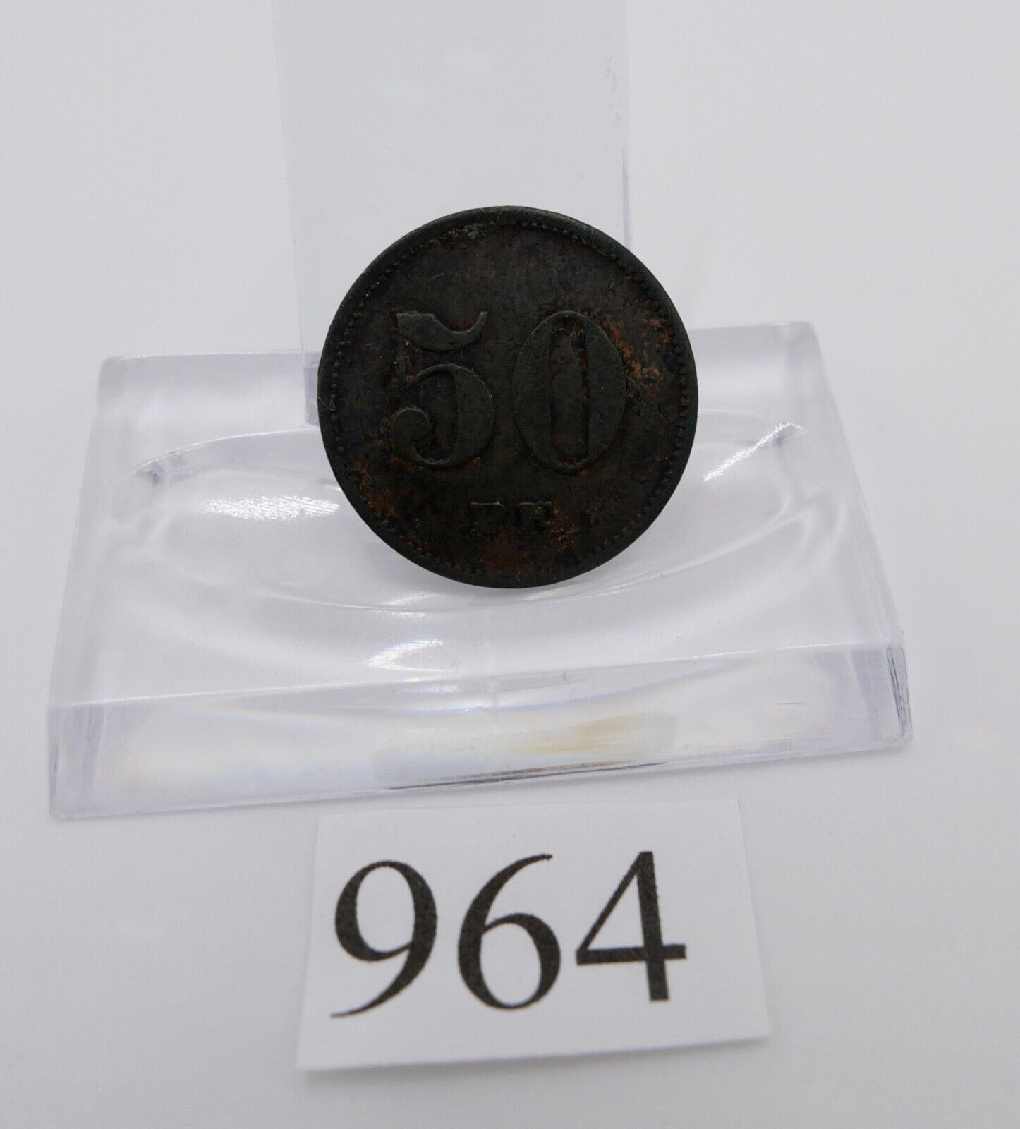 Wertmarke 50 Pfennig Spar- Konsum Verein Schwenningen - Antikhandel-Stuttgart