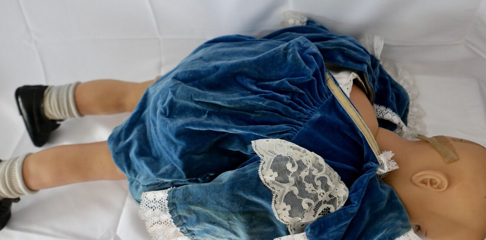 Alte Hildegard Günzel Vinyl Puppe China 75 cm Mädchen ( WERA ) - Antikhandel-Stuttgart