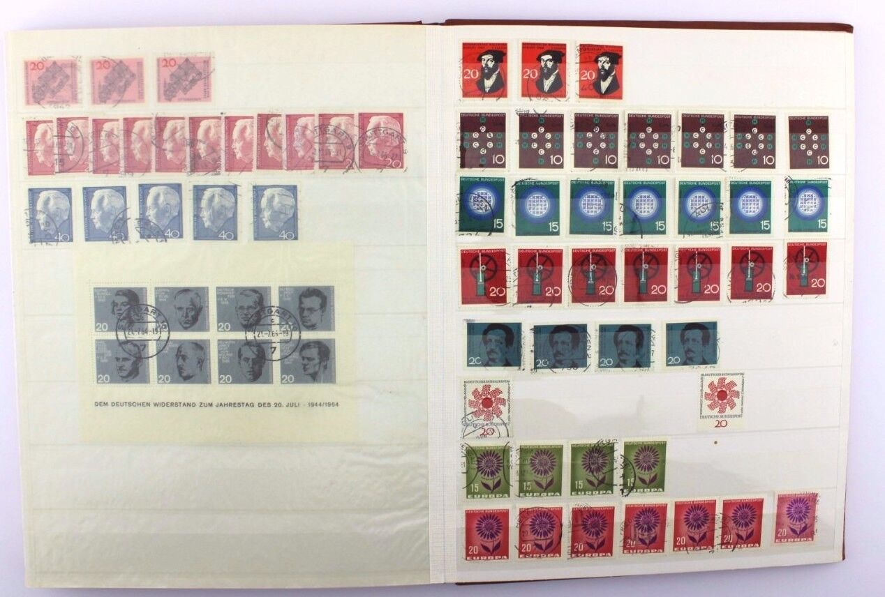 Briefmarken Album Collection stamps BRD Deutschland 1949 - 1968 Posthorn usw TOP - Antikhandel-Stuttgart