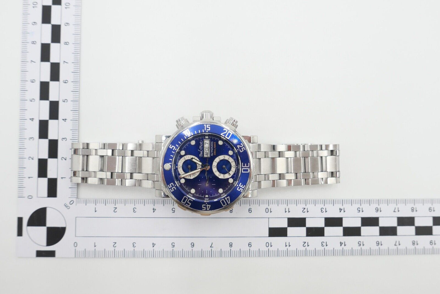 Paul Picot Yachtmann II Ref. 1027.SG Cal. 7750 Chronograph blaues Zifferblatt - Antikhandel-Stuttgart