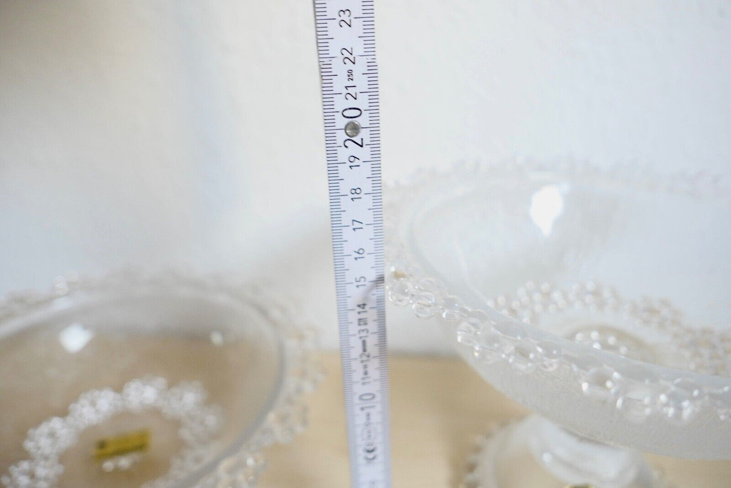 Großes BEYER Bleikristall Set Service Schalen Platte Perlen Motiv 20 Teile - Antikhandel-Stuttgart