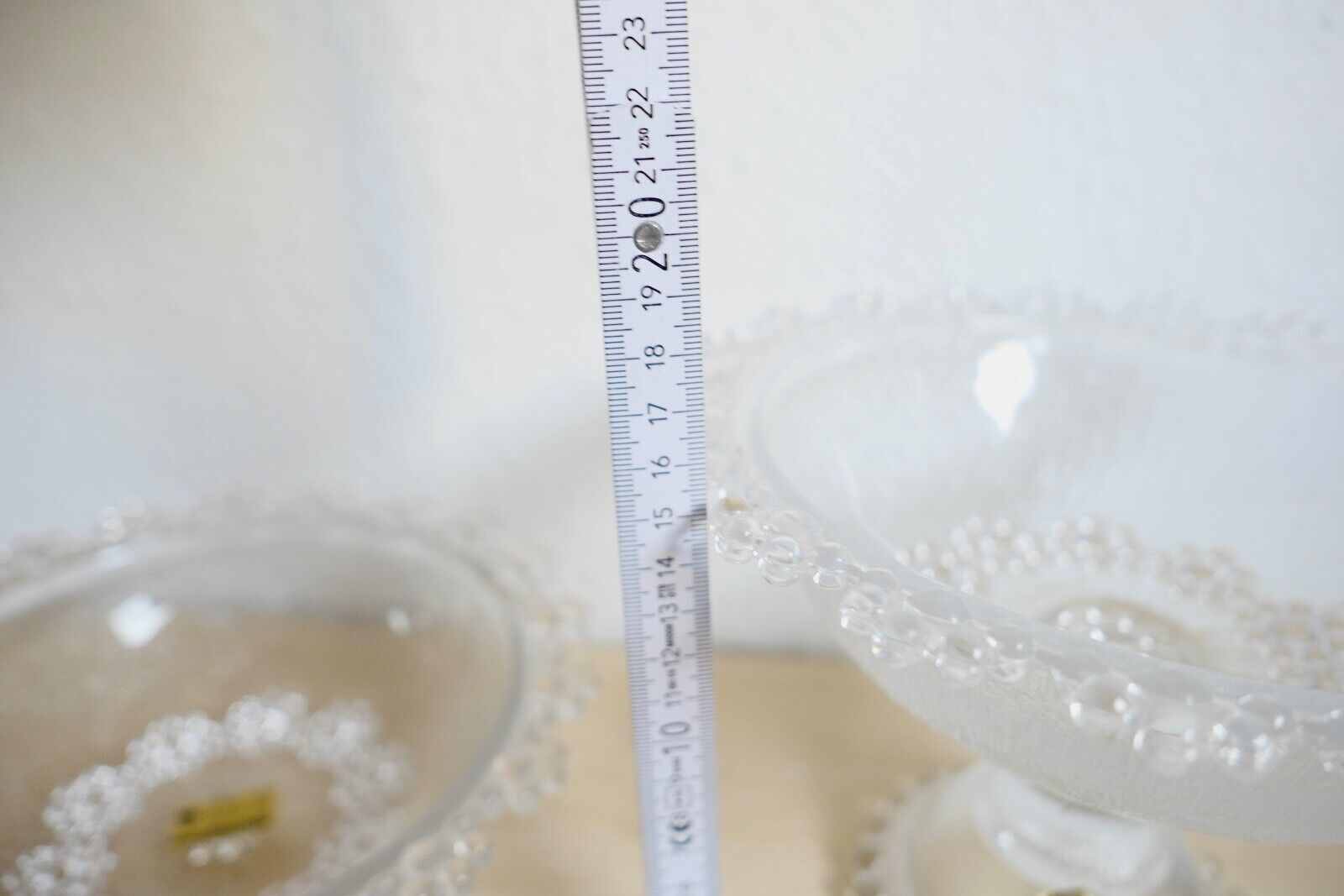 Großes BEYER Bleikristall Set Service Schalen Platte Perlen Motiv 20 Teile - Antikhandel-Stuttgart