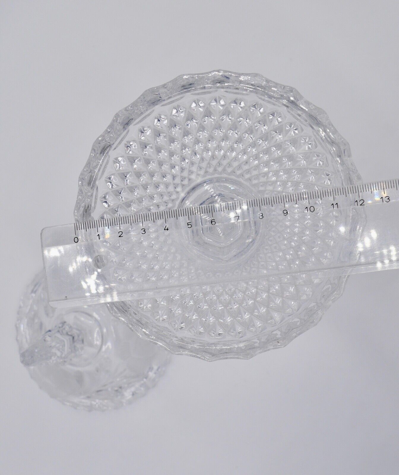 alt vintage Krug Karaffe Kanne Pokal Bleikristall geätztes Glas - Antikhandel-Stuttgart