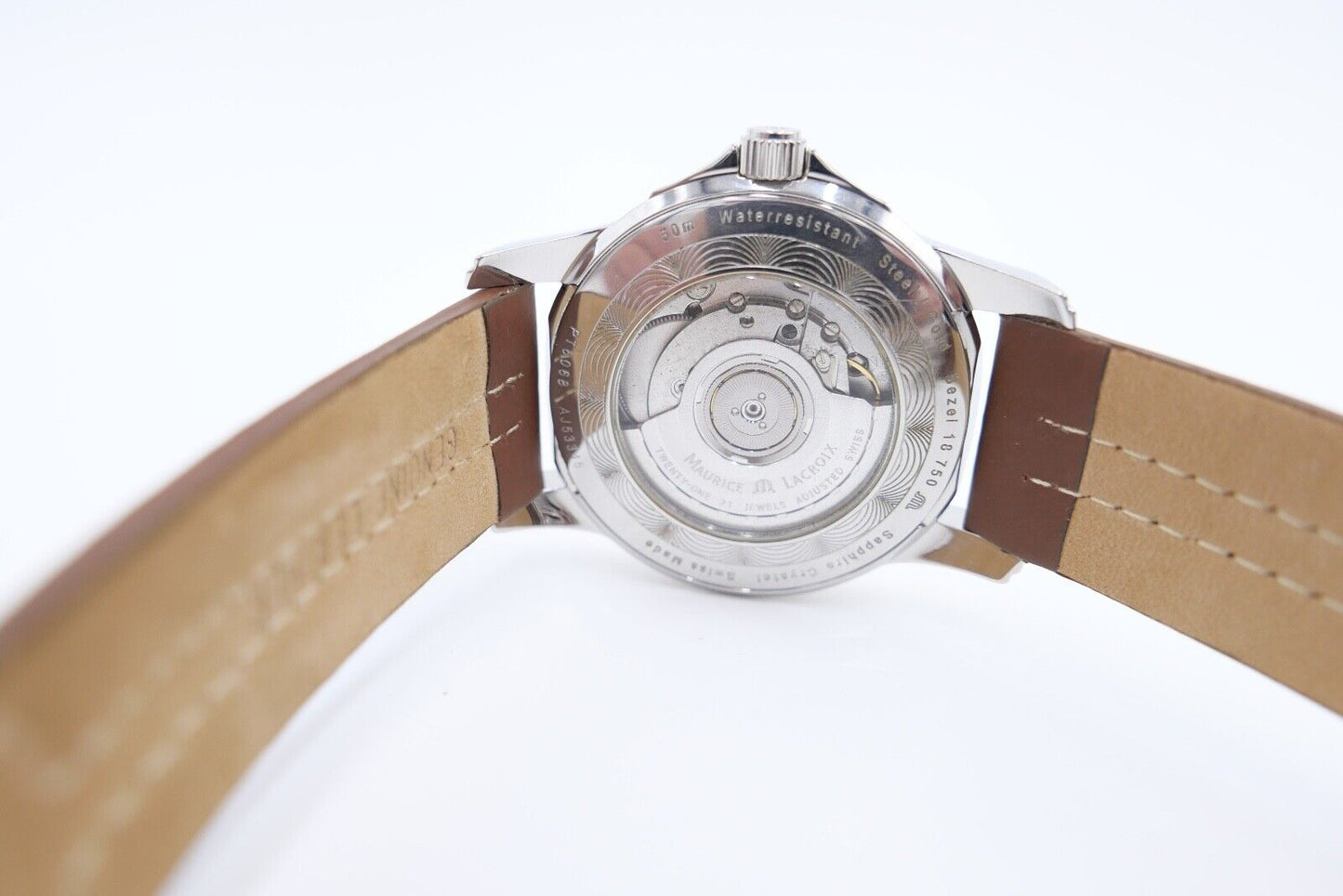 Maurice Lacroix Pontos PT 6068 GMT Automatic 18K / 750 Gold Armbanduhr Watch - Antikhandel-Stuttgart