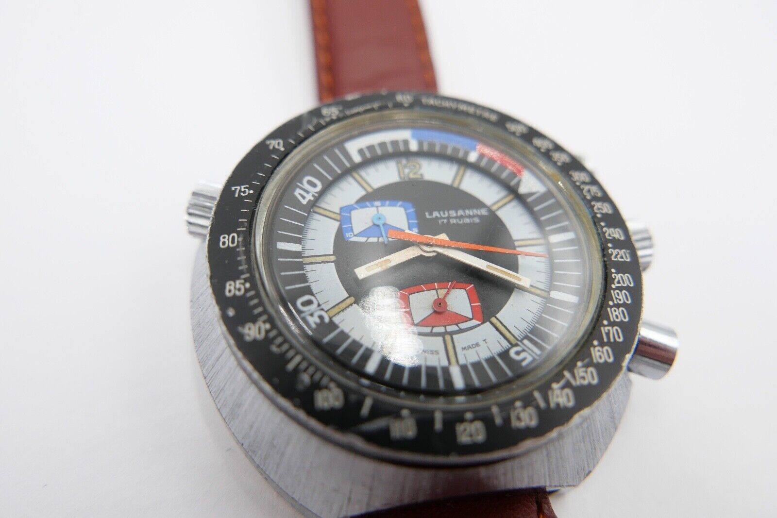 Lausanne Regatta Vintage 1970er Yacht Master Chronograph Ø 49mm Cal. EB 8371-67 - Antikhandel-Stuttgart