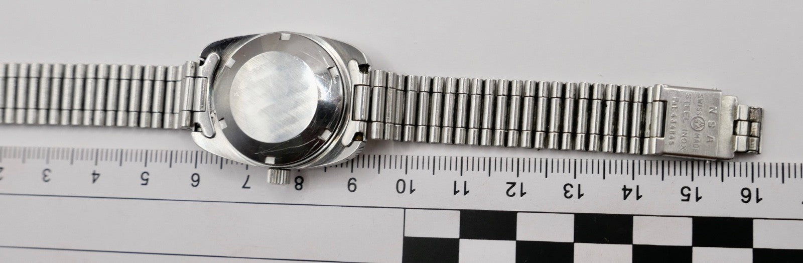 70er Eterna-Matic Damenuhr Automatic Orig Band blaues Zifferblatt 154T Cal 12671