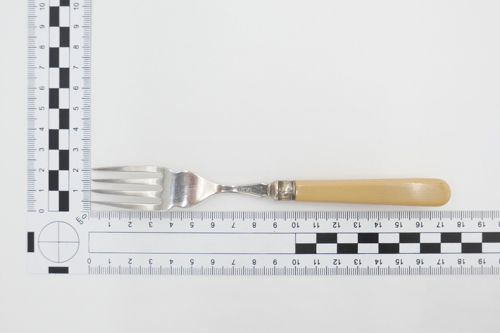 12 Teile E.P.N.S. Besteck 30er / 40er Jahre vintage Gabel Fischmesser - Antikhandel-Stuttgart